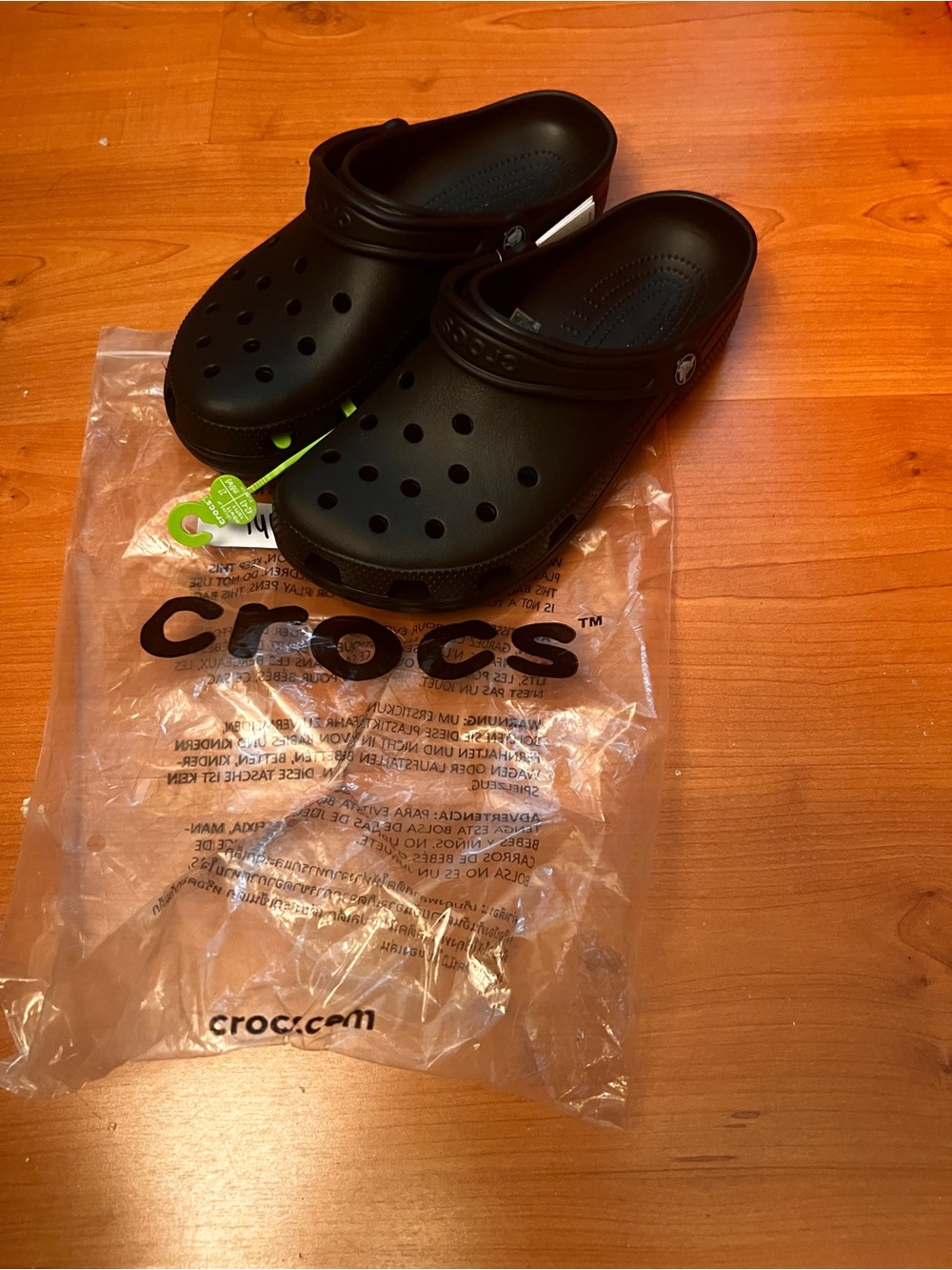 CROCS classic clog black unisex men’s and women’s new in bag